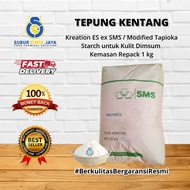 ES ex SMS Creation Tapioca Starch Modified/ for Dimsum Skin 1kg