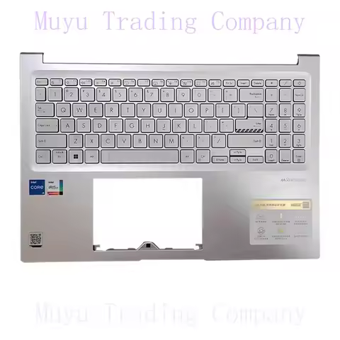 95%New/Org For ASUS Vivobook 16 K16X M1603Q X1603Z X1603 M1603 Palmrest US keyboard Upper cover,Silv