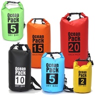 Ready Stock Dry Beg Storage beg Waterproof Outdoor Mobile Shoulder Sling Beg 2L 5L 10L 15L