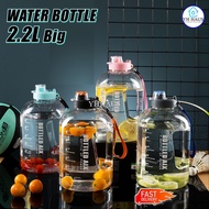 [2.2L] NEW Large Capacity Water Bottle Big Water Bottle Fitness Water Bottle Gym Bottle Sport Water 