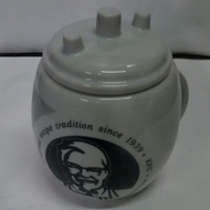 Original KFC Special Limited Edition Mug Cup Malaysia 400th Store Black Ceramic Cooker 4.5" 2008