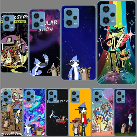 Cartoon Regulars Cute Show Phone Case For Redmi Note 13 12 14 15 Pro Plus 13R 11 11T 11E 11S 10 Pro 