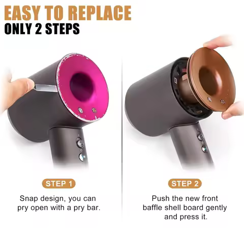 For Dyson Supersonic HD01 HD02 HD03 HD07 HD08 Hair Dryer Front Cover Replacement Front Baffle Shell 