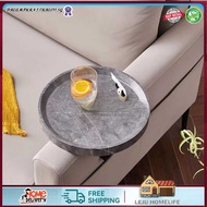 LEJU Arm Table Clip On Tray Sofa Table For Wide Couches.Couch Arm Tray Table,Tv Table And Side Table