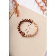 Natural Lightning Strike Date Wood Bracelet DIY Passion Seed Single Circle 0.8 Men Women Wenwan Rosa