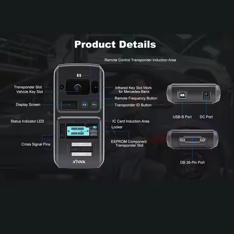XTOOL KC501 Professional Car Key Programming OBD2 Sacnner Chip Programmer ECU Reader For Be-nz Infra