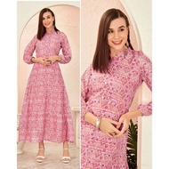 Heavy Georgette print + inner crepe gown