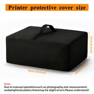 Printer Cover, Heavy-duty 300d Fabric Printer Cover With Reinforced Top And Foldable Storage, Compat