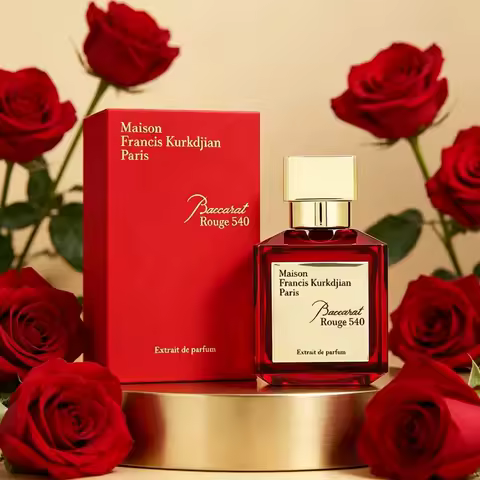 Maison Francis Kurkdjian Paris Red Crystal 540 Concentrated Essence Amber Jasmine Wooden Tone Unisex