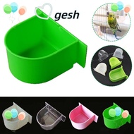 GESH1 Bird Cage Water Bowl, Bird Half Round Food Box Bird Feeding Bowl Splash-proof Cup, Portable Bird Cage Accessories Bird Feeding Trough  Food Container