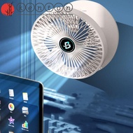 KENTON Electric Folding Fan, USB Charging Wall Mount Electric Table Fan, Large Capacity Portable Adjustable Air Cooler Desktop