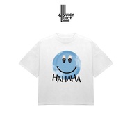 2026NEWS-5XL Funny Creative Emoji Printed T Shirt  "HAHAHA" T-Shirt 100%CottonCOD