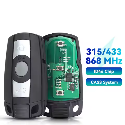With Battery Remote Car Key 315/433/868MHz PCF7953 For BMW CAS3 1/3/5/7 Series X5 X6 E60 E61 E70 E71