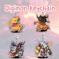 Digimon Adventure Agumon Anime Evolution Gantungan Kunci Akrilik Anime Acrylic Keychain