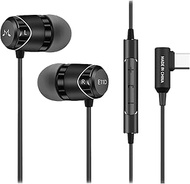 SoundMAGIC E11D USB-C in-Ear Stereo Headphones with 10mm Drivers, Metal Housing, L-Shaped Plug, in-L