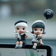 [Convenient Entry and Exit]Little Chanel Style Modified Doll molly Blind Box Car Air Vent Screen Dec