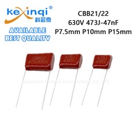 (5-20pcs) CBB22 630V 473J 47nF 0.047UF Capacitor P7.5mm P10mm P15mm Polypropylene Film Capacitor