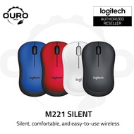 LOGITECH M221 SILENT WIRELESS MOUSE (CHARCOAL,RED,BLUE,WHITE)