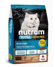 nutram - T24 無薯無穀全貓糧 (三文魚+鱒魚) 貓糧 2kg