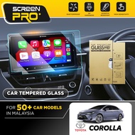 Toyota COROLLA ALTIS 2023 - 2025 SCREENPRO Infotainment Tempered Glass Screen Protector Accessories 