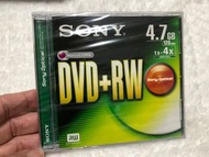 全新原包裝SONY  DVD+RW 4.7 GB 120分鐘共有7片