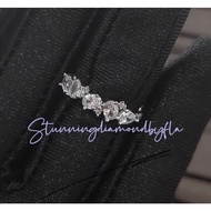 Simple diamond ring Lab grown diamond pt950 popcorn ring