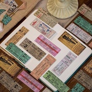 Potongan Hi224 Kes Vintage 30Pcs Motif Tiket Kereta Untuk Dekorasi