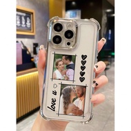 1pc Customizable 6-Grid Photo High-Definition Tempered Glass Phone Case, Suitable For Samsung S24 Ul