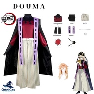 Anime Demon Slayer Douma Cosplay Cosplay Costume Women Men Cloak Douma Cosplay wig Halloween Costume