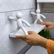 Toilet Villain Rack Bathroom Wall Rack Bathroom Kitchen Storage Living Room Wall Bathroom & 1