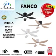 FANCO RITO 5 DC MOTOR CEILING FAN WITH 24W LED LIGHT AND REMOTE CONTROL PM ME FOR INSTALL QUOTATION