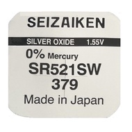 [SG] Seizaiken 379 SR521SW Silver Oxide Button Battery (1 Piece)