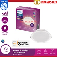 Philips Downlight (MESON ULTRA BRIGHT) 7W D90 @1pcs YELLOW 3000K