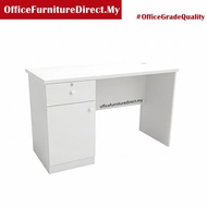 White Office Table Home Office With Drawer and Lock (Deliver ground floor) Promo 2 Seater workstatio