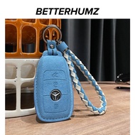 Alcantara Benz Key Cover e300l c260l a200l glc gla gle350 Car Key Case