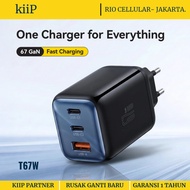 KiiP Charge 67W AuraMax Series GaN Charger 67W Mini Wall Adapter Travel Fast Charging Charger Head