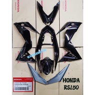 HONDA RS150 RS 150 V2  BLACK COLOUR BODY COVERSET COVER SET - 100% ORIGINAL BSH HONDA
