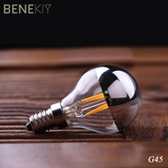BENEKIY LED Light Bulb, Warm White E12/E14/E26/E27 Crystal Light Bulb, 2023 2200K 2700K semi-plated 