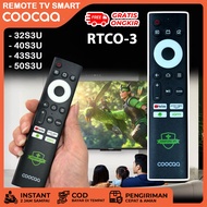 Remote Smart TV Coocaa Original Android LCD LED IQIYI Hjau 32S3U 40S3U 43S3U 50S3U