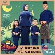 Noelle Baju Raya Family 2023 Baju Kurung Mother Child Baju Melayu Slim Fit Father Son Baby Sedondon MALEYS - NAVY BLUE 023