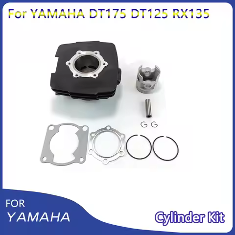 OTOM Motorcycle Cylinder Kit For YAMAHA DT175 DT125 RX135 Cylinder Block Piston Rings Gaskets Dirt B