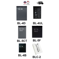 Nokia Battery High Quality Li-Ion Battery BL 4B BL-4D 4L 4ct 5CT 5F BLC-2 BP 3L 5M 6M 4S 5J 4J 6MT 4