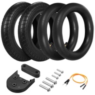 10 X 2.0 Inch Inflatable Inner Tube Outer Tire Wheel Set with Mudguard Spacer Kickstand Spacer Replacement for Xiaomi M365 Electric Scooter Accessories