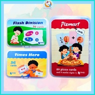 Flashcard Mathematics Smart Card Educational Toys for Children Multiplication Division Full Color Fr
