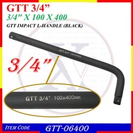 GTT-06400 (3/4" X 100 X 400) GTT IMPACT L-HANDLE (BLACK)