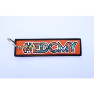 EDCMY Flight Tag Luggage Keychain Doodle