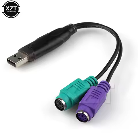 USB to PS2 PS/2 Male to Female Cable Adapter Converter for Computer Keyboard Mouse Scanning Gun PS2 