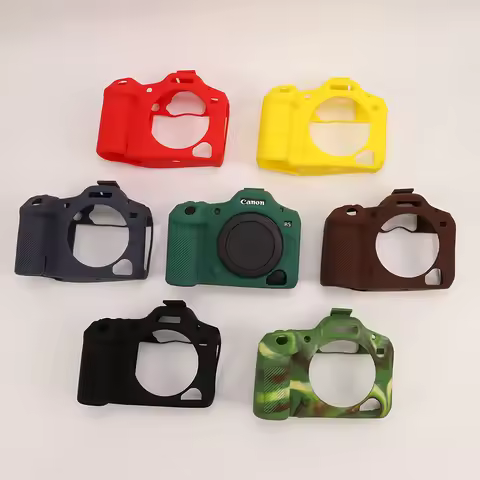 Silicone camera bag suitable for Canon R5 Mark II EOS R5II protective case soft shell shockproof scr