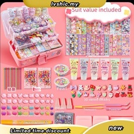 DIY Goo Card Set Three-layer Storage Box Goo Card Sticker Goo Chuck Goo Card Cute Sticker Hand Accou