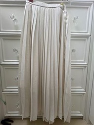 Uniqlo 米白色百褶裙